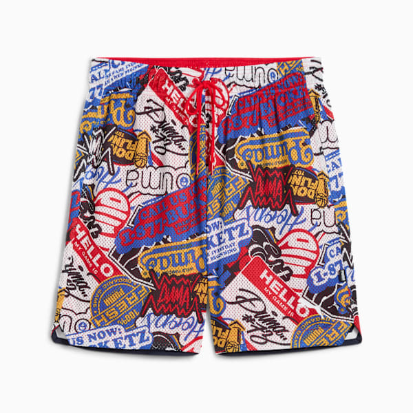 HooperHotline AOP 7" Shorts Men, For All Time Red-AOP, extralarge